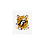 Panda Vibes - Marigold Palette Art Print Gallery Image 1