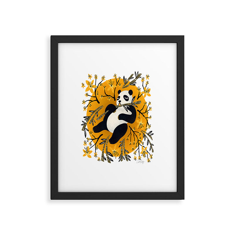 Panda Vibes - Marigold Palette Framed Art Print Gallery Image 6
