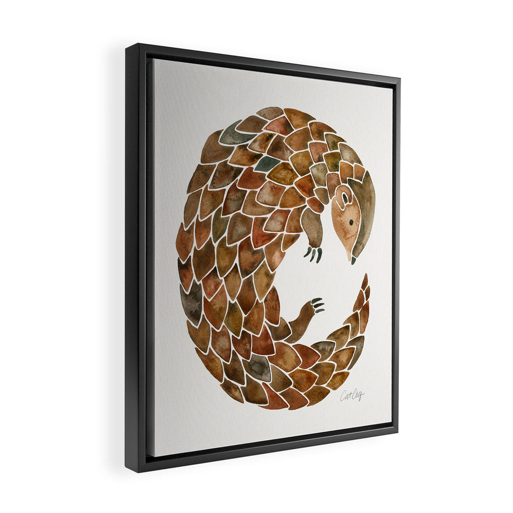 Pangolin Framed Canvas Print Gallery Image 2