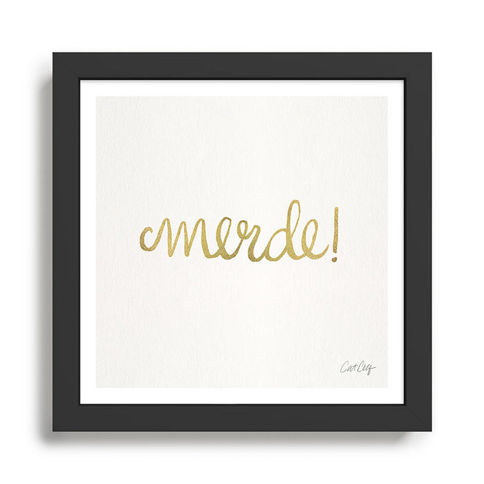 Pardon My French - Gold Ink Framed Art Print Gallery Image 1