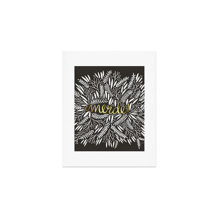Pardon My French - Gold on Black Art Print Gallery Image 1