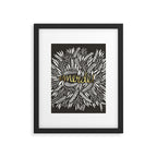 Pardon My French - Gold on Black Framed Art Print Gallery Image 6