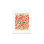 Pardon My French - Red on Cream Art Print Gallery Image 1