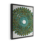 Peacock Mandala Framed Canvas Print Gallery Image 2