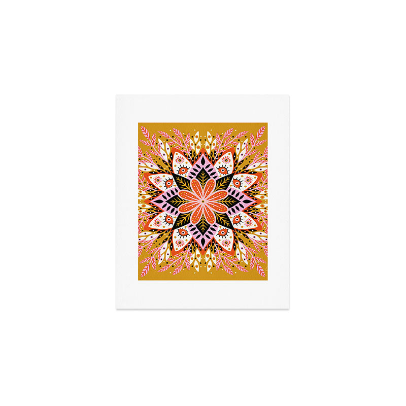 Pepper Mandala - Marigold Palette Art Print Gallery Image 1