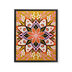 Pepper Mandala - Marigold Palette Framed Canvas Print Gallery Image 8