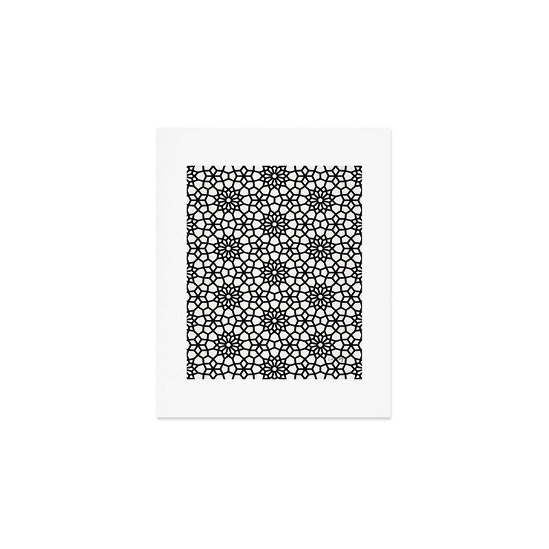 Persian Mosaic - Black Palette Art Print Gallery Image 1