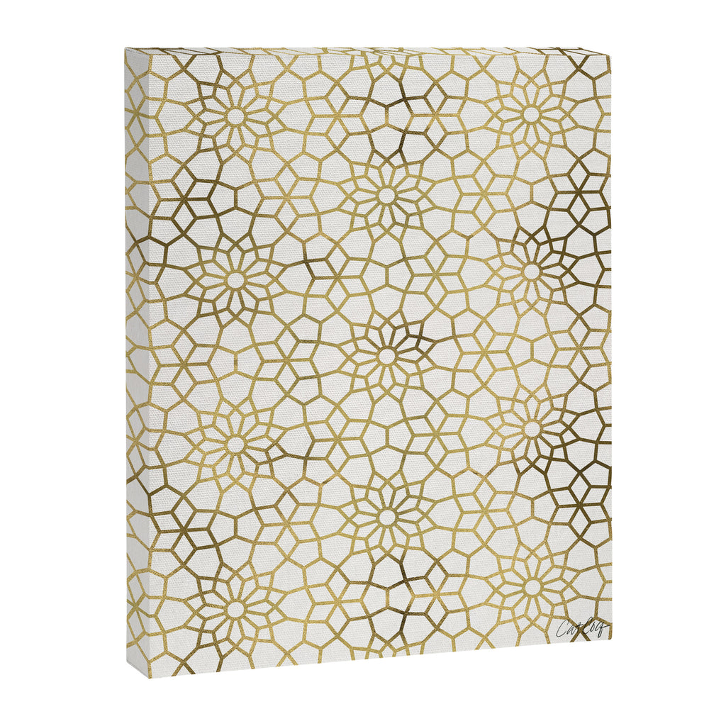 Persian Mosaic - Gold Canvas Print Gallery Image 6