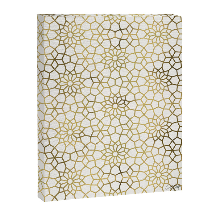 Persian Mosaic - Gold Canvas Print Gallery Image 1