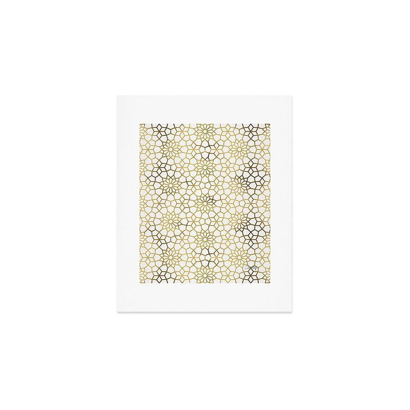 Persian Mosaic - Gold Art Print Gallery Image 1