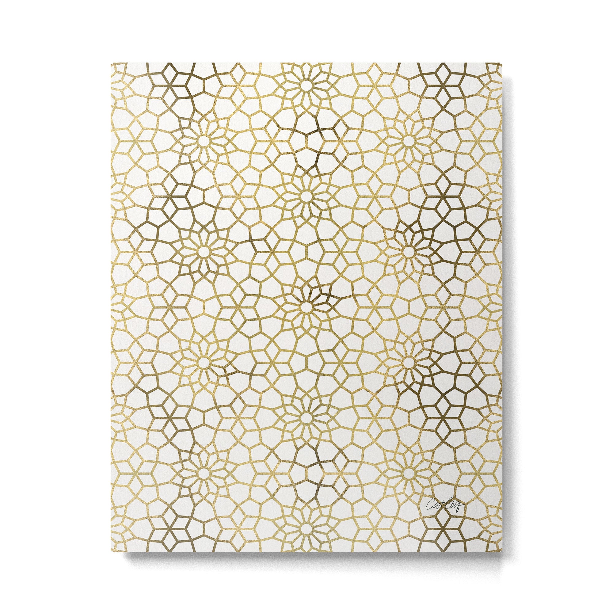 Persian Mosaic - Gold Metal Print Gallery Image 4