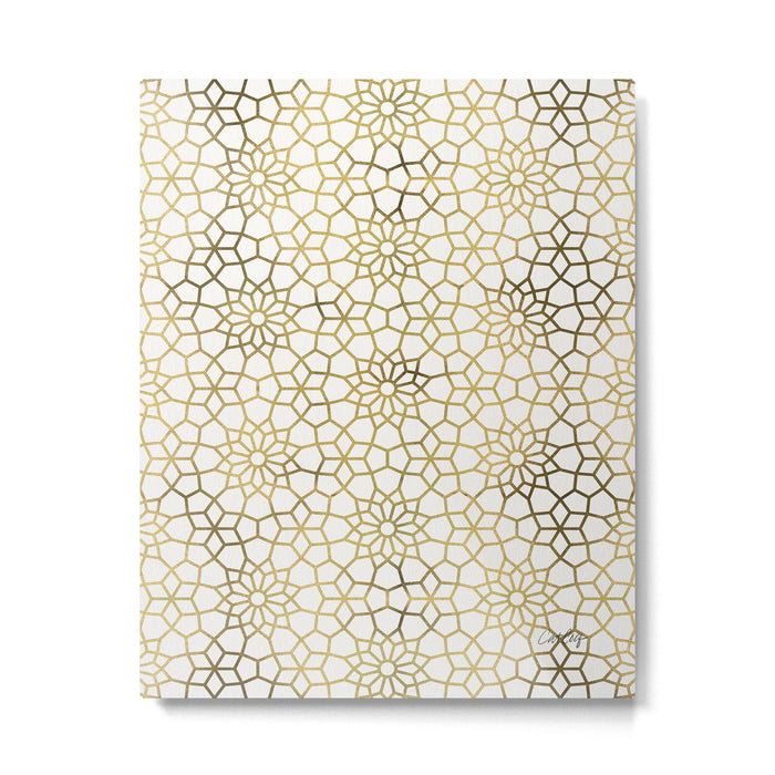 Persian Mosaic - Gold Metal Print Gallery Image 1