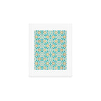 Persian Mosaic - Mint & White Art Print Gallery Image 1