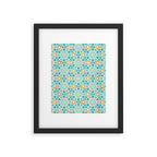 Persian Mosaic - Mint & White Framed Art Print Gallery Image 5