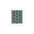 Persian Mosaic - Turquoise & Gold Palette Art Print Gallery Image 1