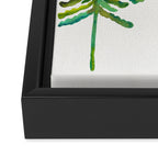 Pine Trees - Green Palette Framed Canvas Print Gallery Image 3