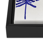 Pine Trees - Navy Framed Canvas Print Gallery Image 3