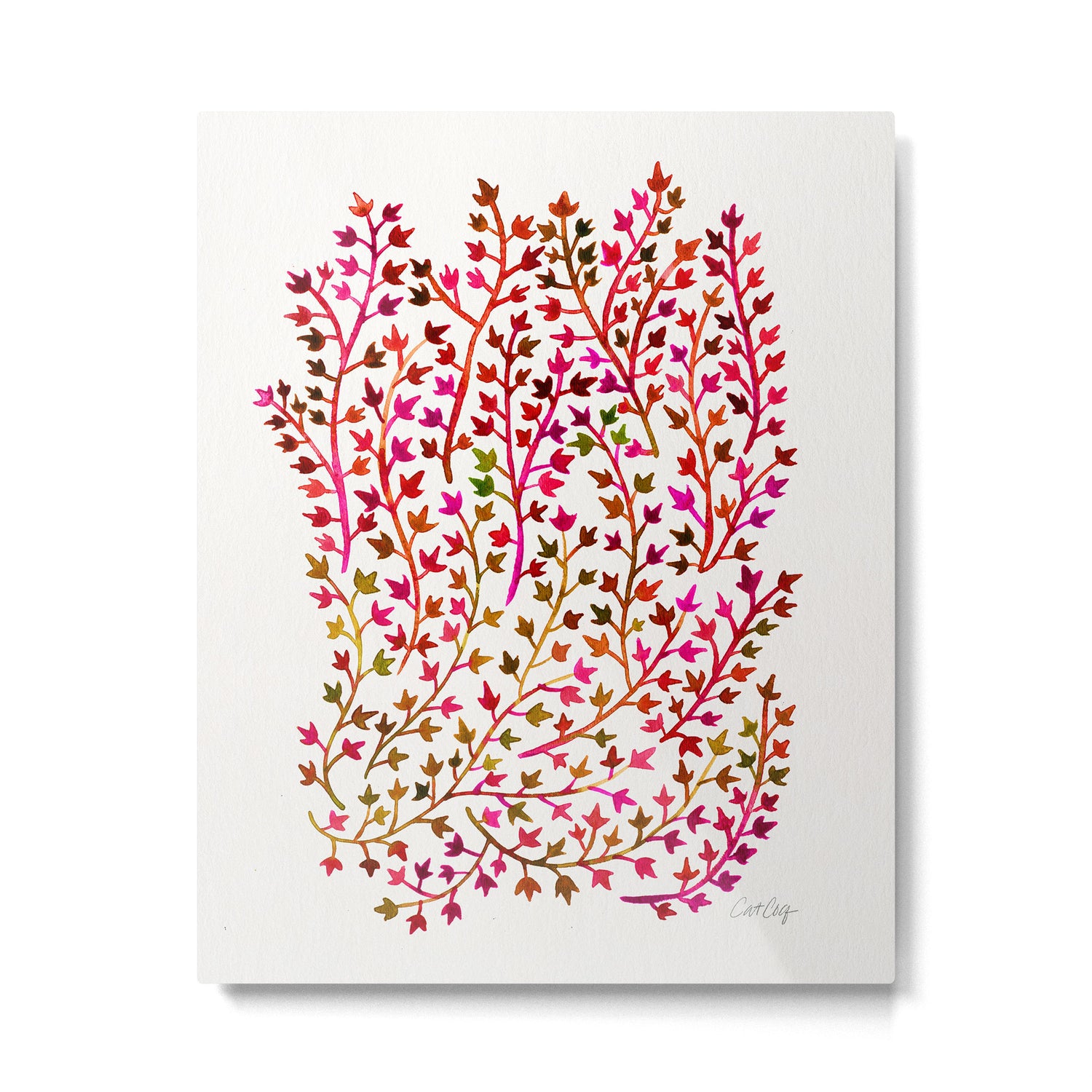 Pink Ivy Metal Print Gallery Image 6
