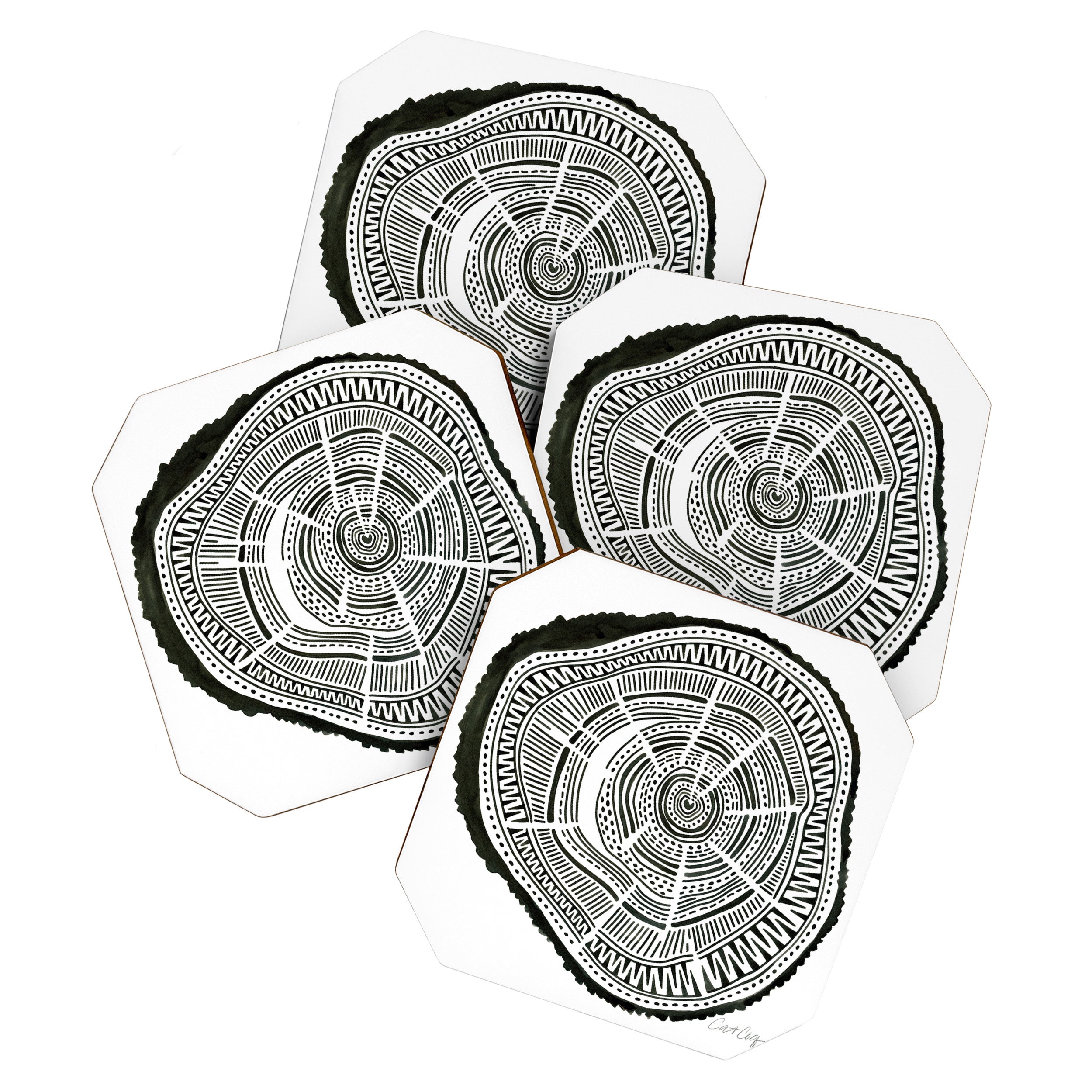 Ponderosa Pine - Black Coaster Gallery Image 1