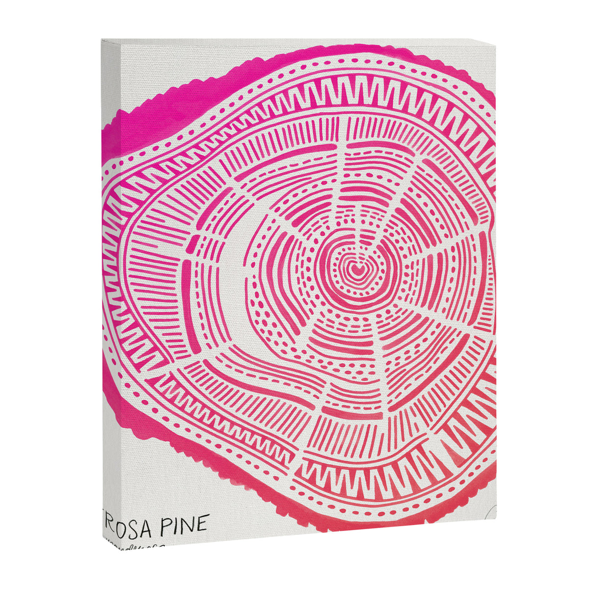 Ponderosa Pine - Pink OmbrÃ© Palette Canvas Print Gallery Image 8