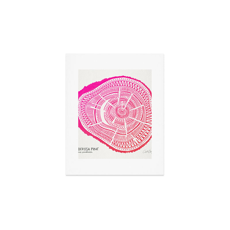 Ponderosa Pine - Pink OmbrÃ© Palette Art Print Gallery Image 1