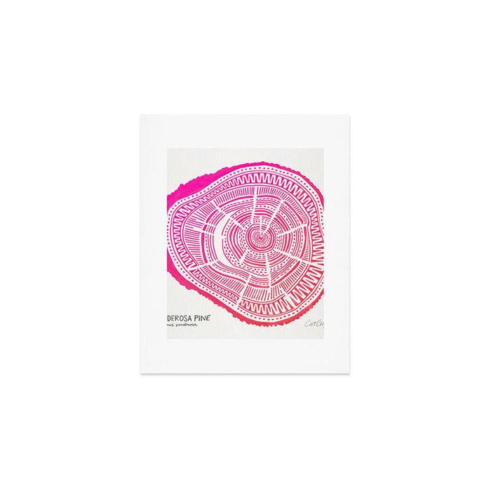 Ponderosa Pine - Pink OmbrÃ© Palette Art Print Gallery Image 1