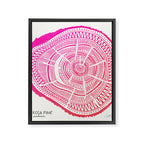 Ponderosa Pine - Pink OmbrÃ© Palette Framed Canvas Print Gallery Image 8