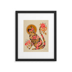 Porcelain Cat - 70s Palette Framed Art Print Gallery Image 6