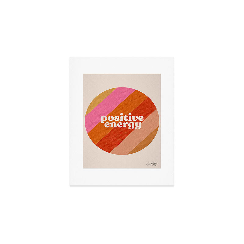 Positive Energy Sphere - Retro Art Print Gallery Image 1