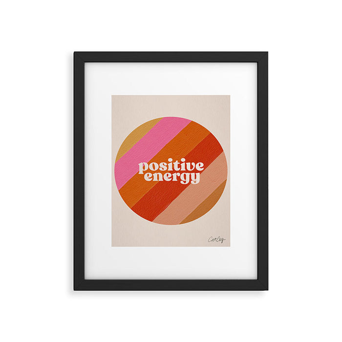 Positive Energy Sphere - Retro Framed Art Print Gallery Image 1