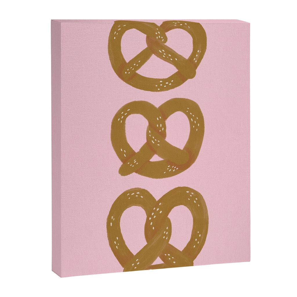 Pretzel Pattern - Blush Canvas Print Gallery Image 8