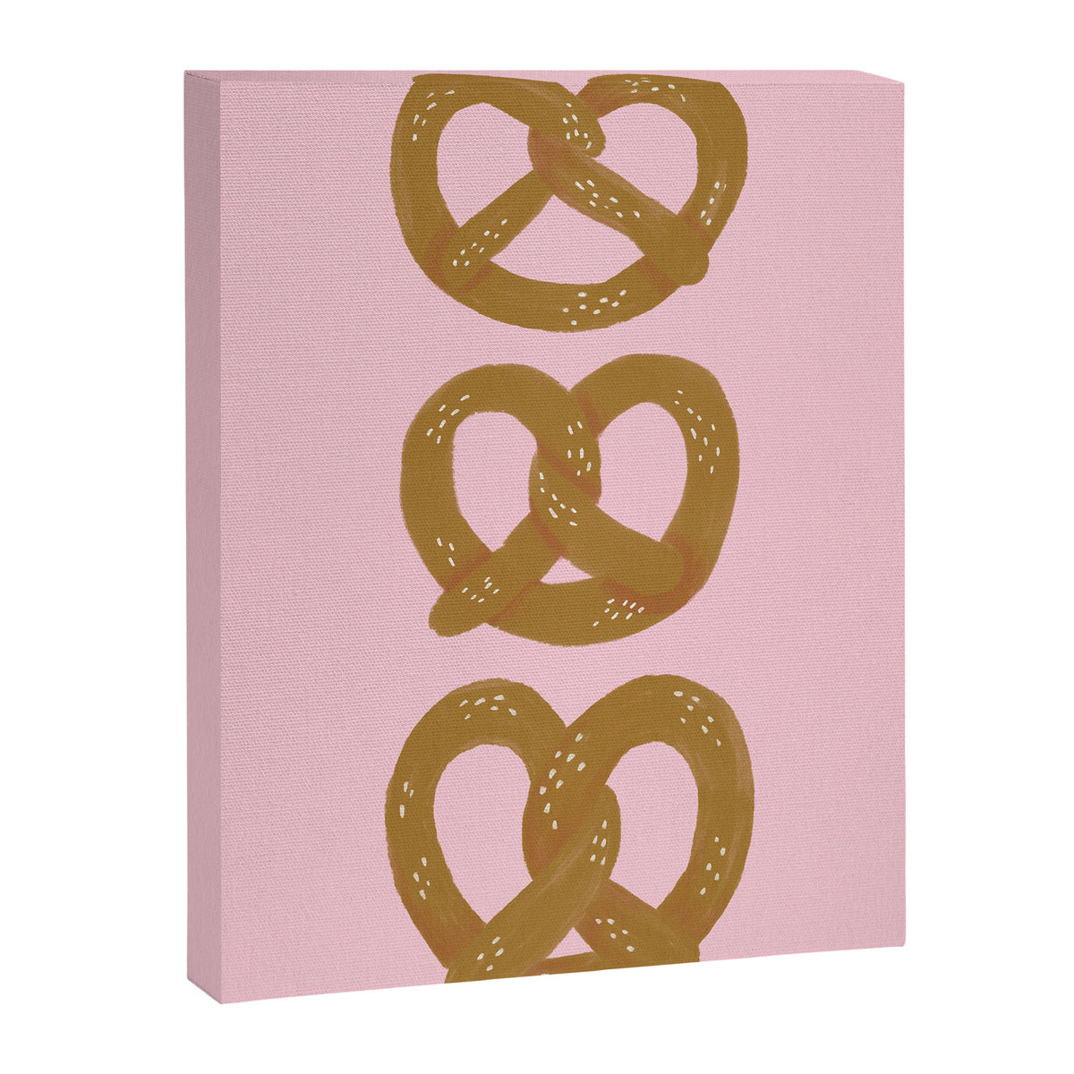 Pretzel Pattern - Blush Canvas Print Gallery Image 8