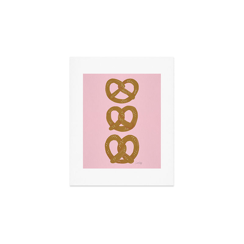 Pretzel Pattern - Blush Art Print Gallery Image 1