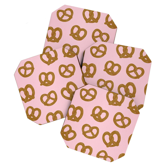 Pretzel Pattern - Blush Coaster Gallery Image 1
