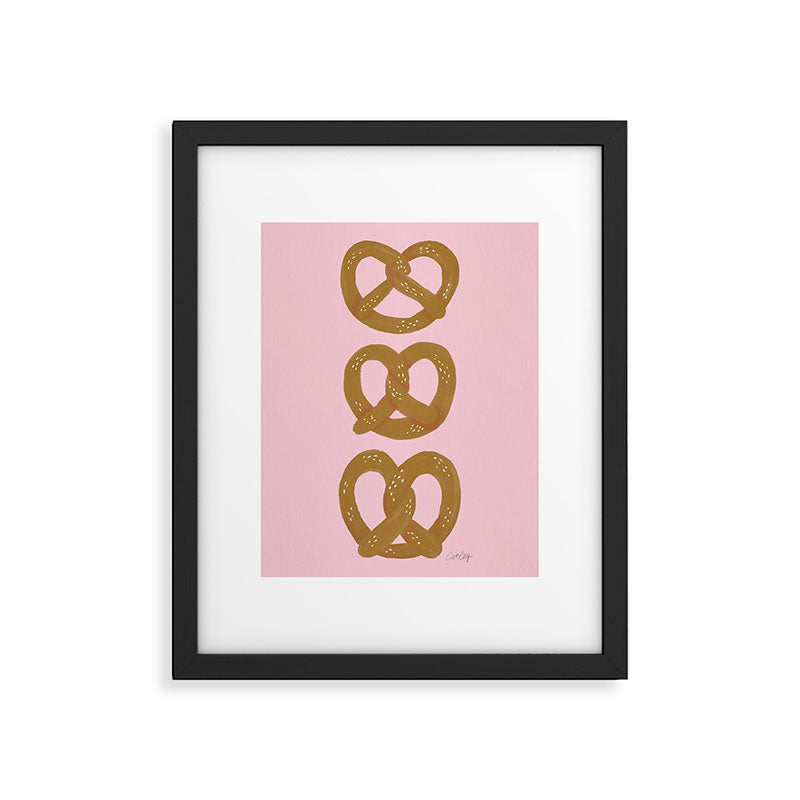 Pretzel Pattern - Blush Framed Art Print Gallery Image 4