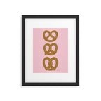 Pretzel Pattern - Blush Framed Art Print Gallery Image 4