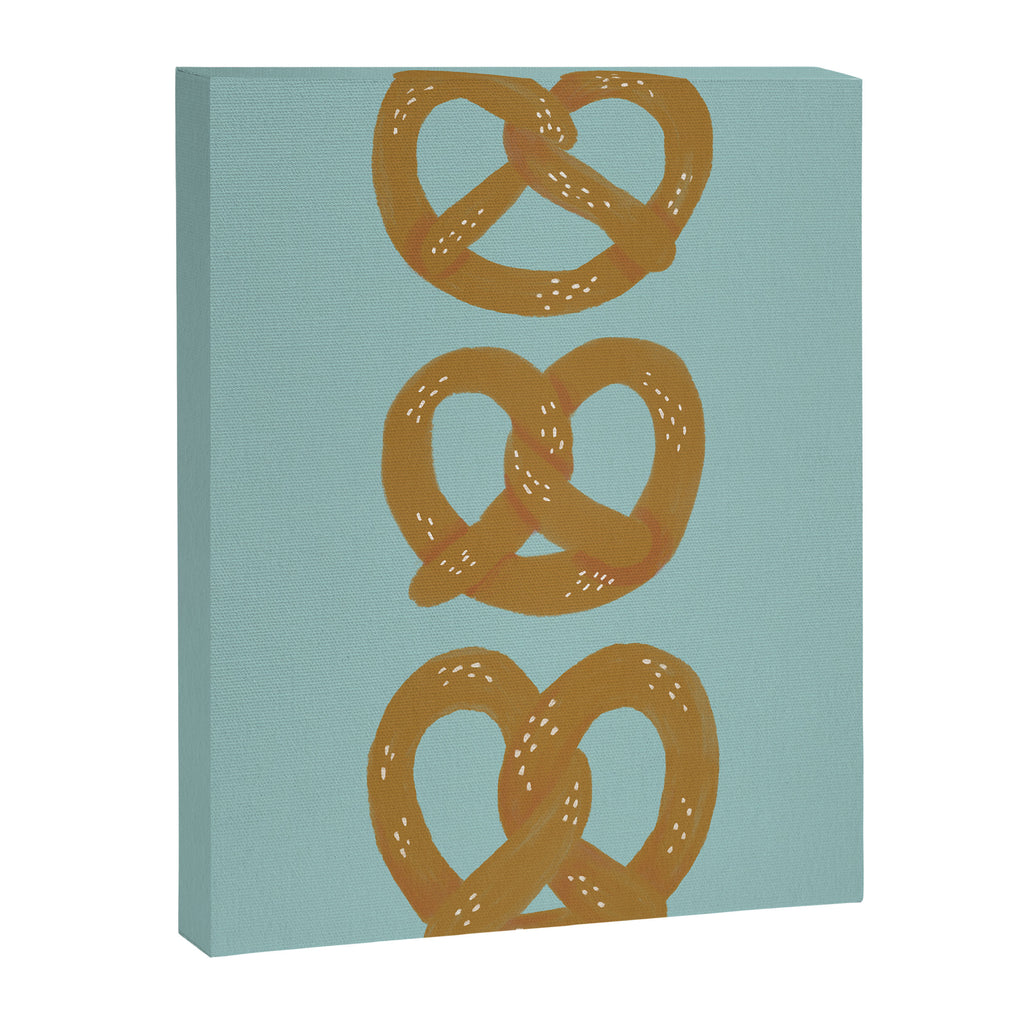 Pretzel Pattern - Mint Canvas Print Gallery Image 8