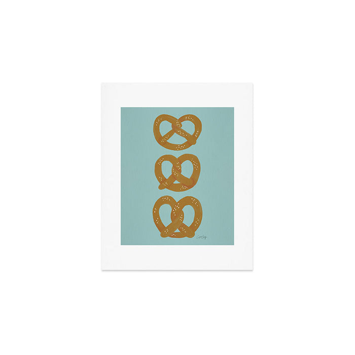 Pretzel Pattern - Mint Art Print Gallery Image 1