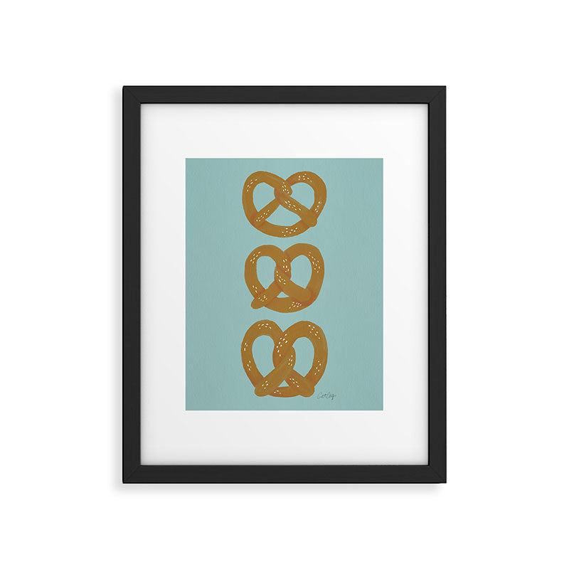 Pretzel Pattern - Mint Framed Art Print Gallery Image 6