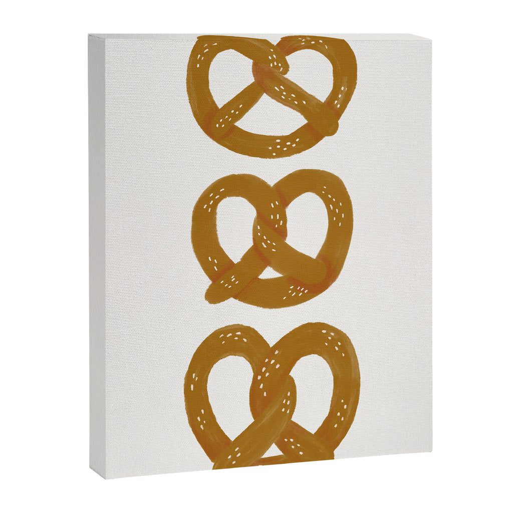 Pretzel Pattern - White Canvas Print Gallery Image 8