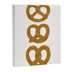 Pretzel Pattern - White Canvas Print Gallery Image 8