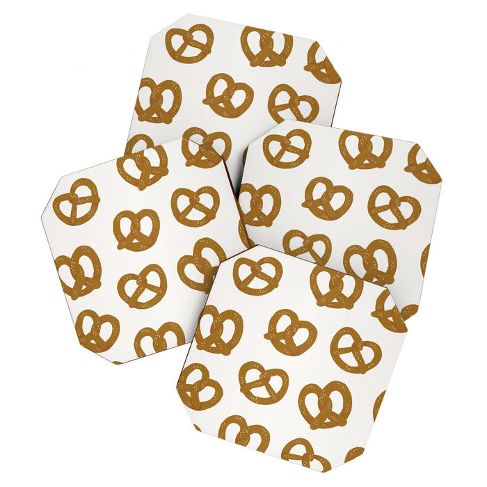 Pretzel Pattern - White Coaster Gallery Image 1