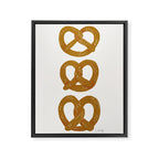 Pretzel Pattern - White Framed Canvas Print Gallery Image 8