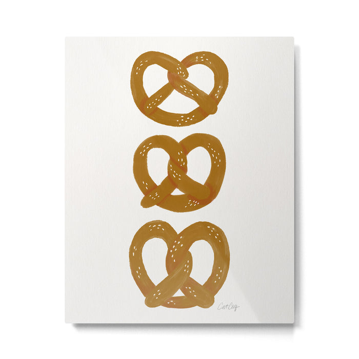 Pretzel Pattern - White Metal Print Gallery Image 1