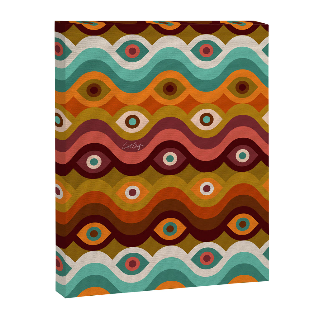 Psychedelic Eye Melt - 60s Palette Canvas Print Gallery Image 8