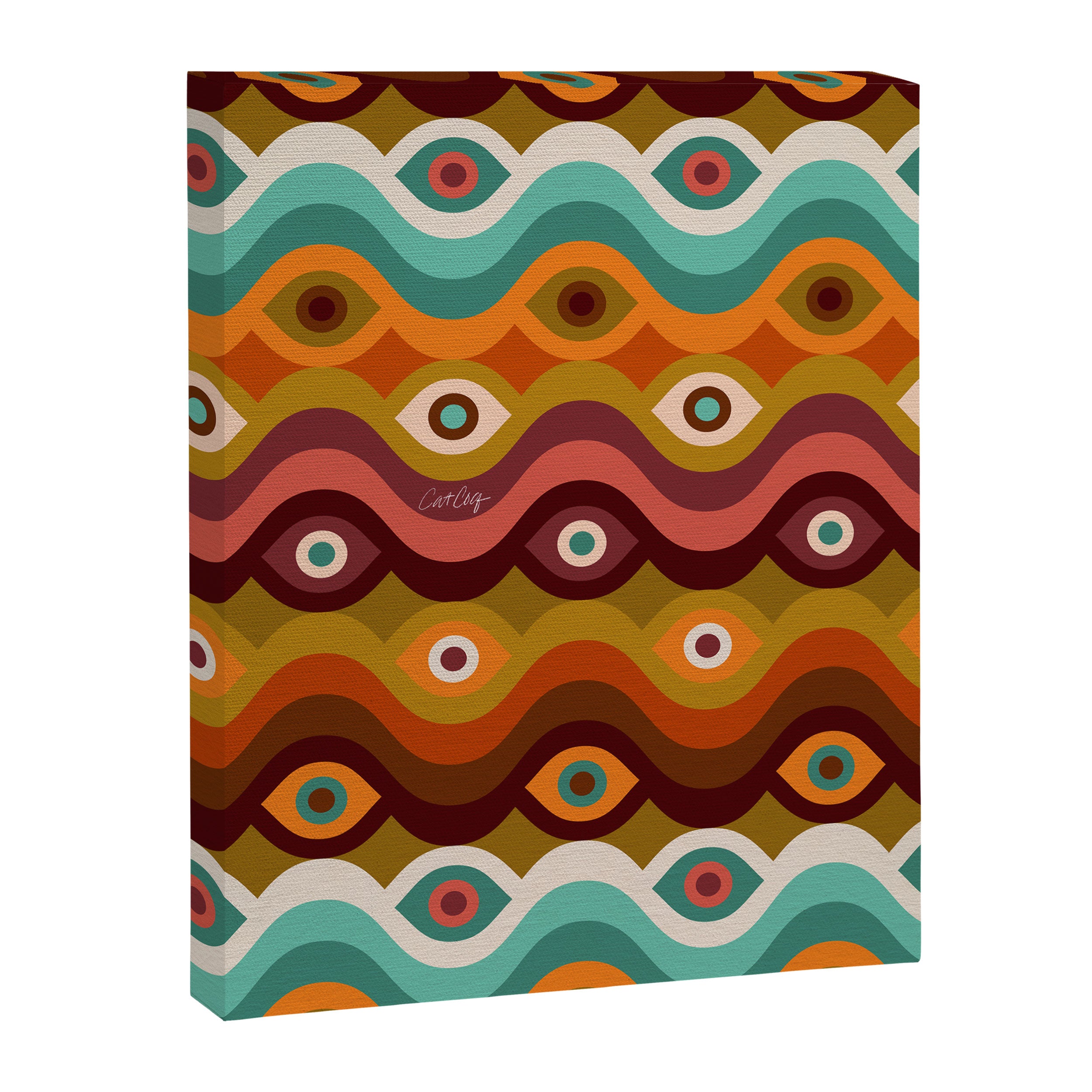 Psychedelic Eye Melt - 60s Palette Canvas Print Gallery Image 8