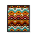 Psychedelic Eye Melt - 60s Palette Framed Canvas Print Gallery Image 8