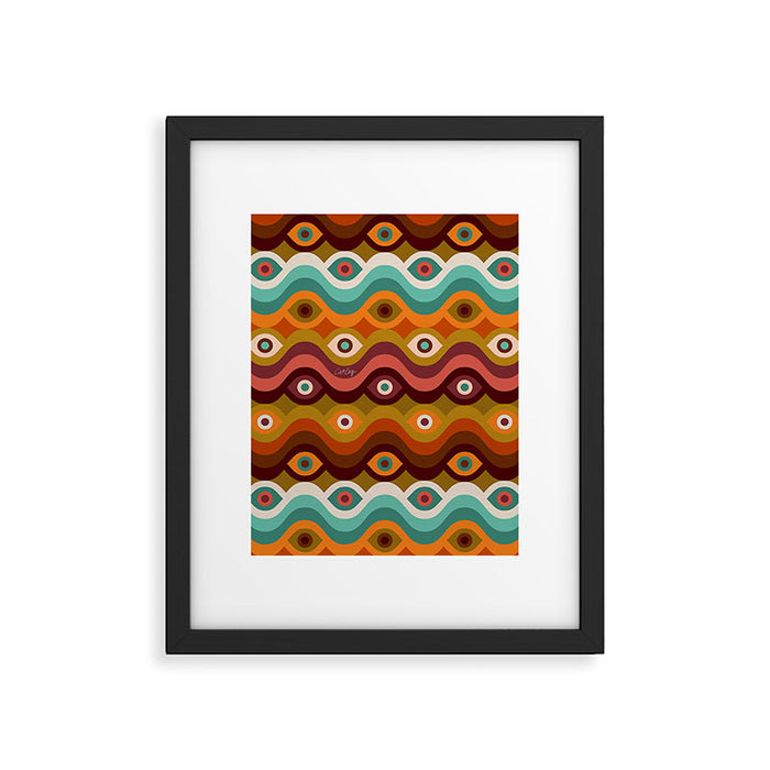 Psychedelic Eye Melt - 60s Palette Framed Art Print Gallery Image 1