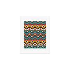 Psychedelic Eye Melt - Teal & Crimson Art Print Gallery Image 1