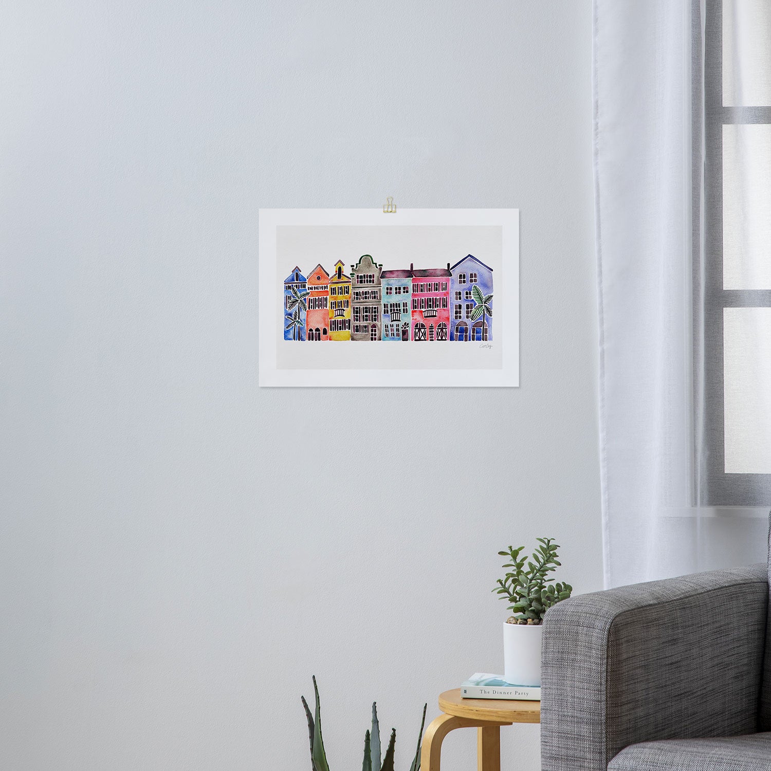 Rainbow Row - Charleston Art Print Gallery Image 3